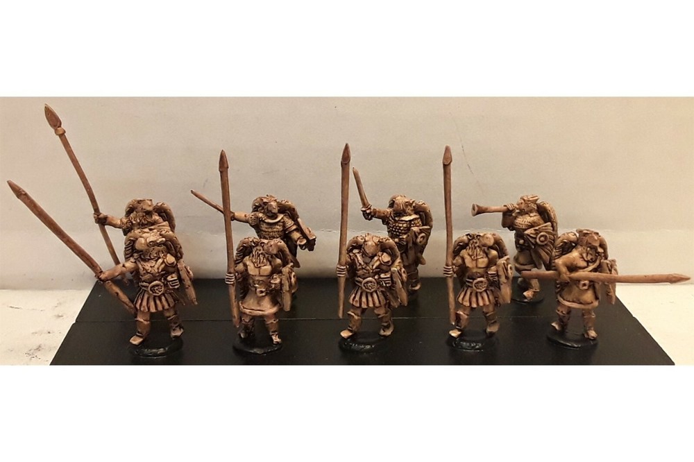 15mm Fantasy Hawkmen Spearmen with Shields (8 figures)