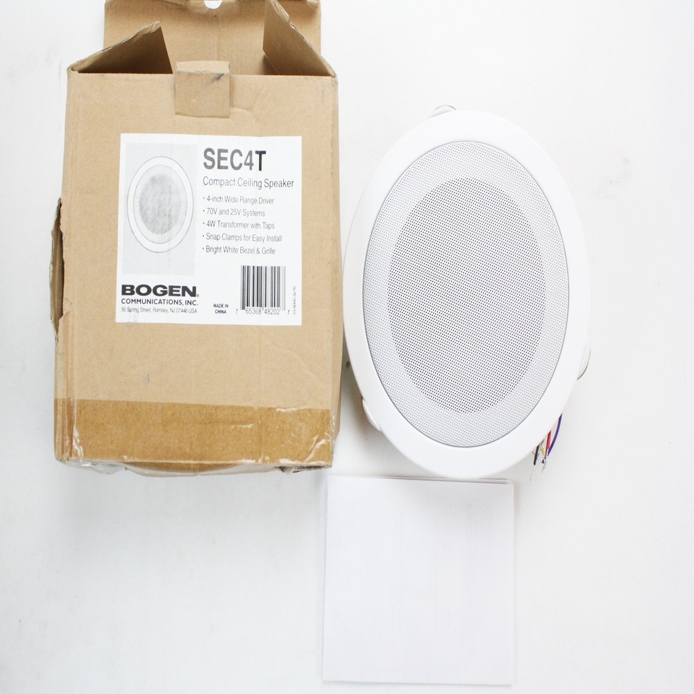 Bogen SEC4T In-ceiling Speaker 4 W RMS White