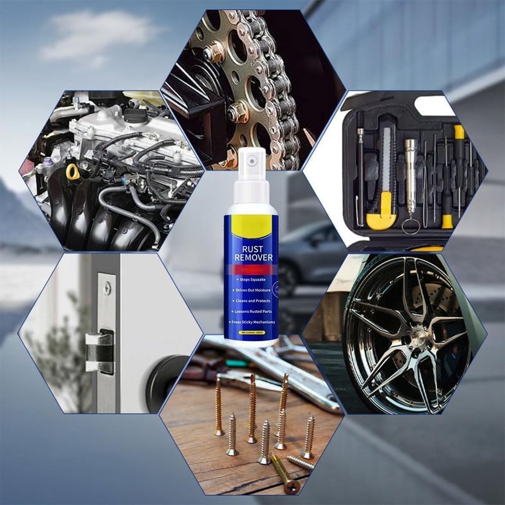Wangle Rust Remover, Anti-Rust Lubricant Spray & Rust Remover Easy Application