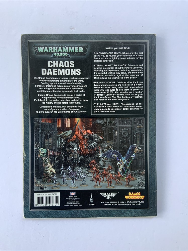 Warhammer 40,000 Chaos Daemons Rules Supplement