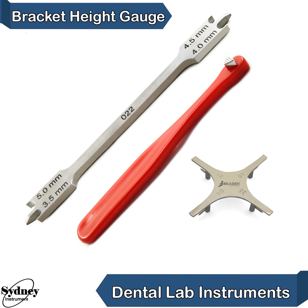 Orthodontic Posterior Positioning Bite Stick Bracket Height Gauge Star Lab Tools