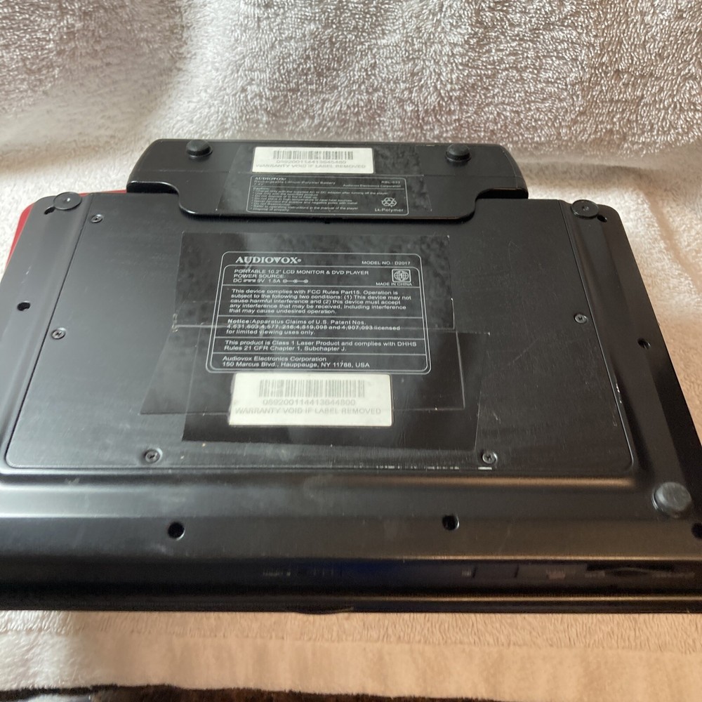 2 DVD Portable Player / untested For Parts Only!