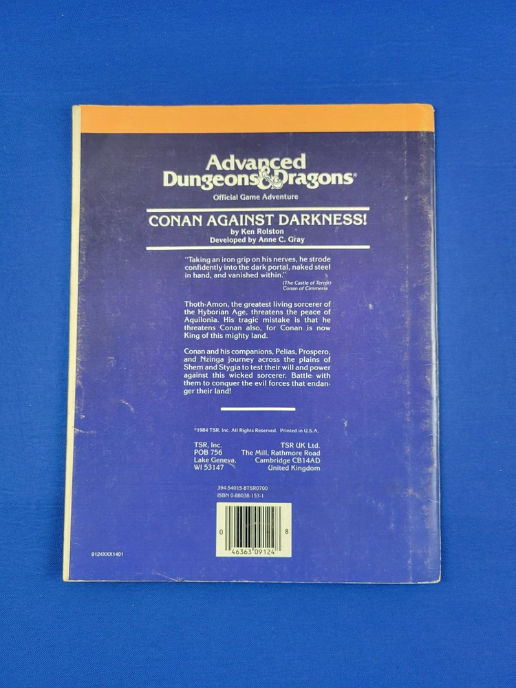 Conan Against Darkness Adventure Module - AD&D CB2
