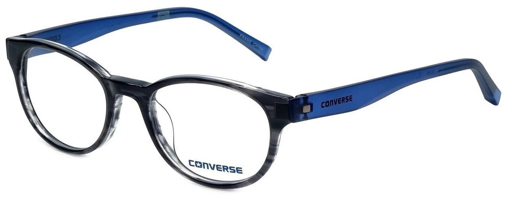 Converse Designer Blue Light Blocking Reading Glasses Q014 in Black-Stripe 48mm