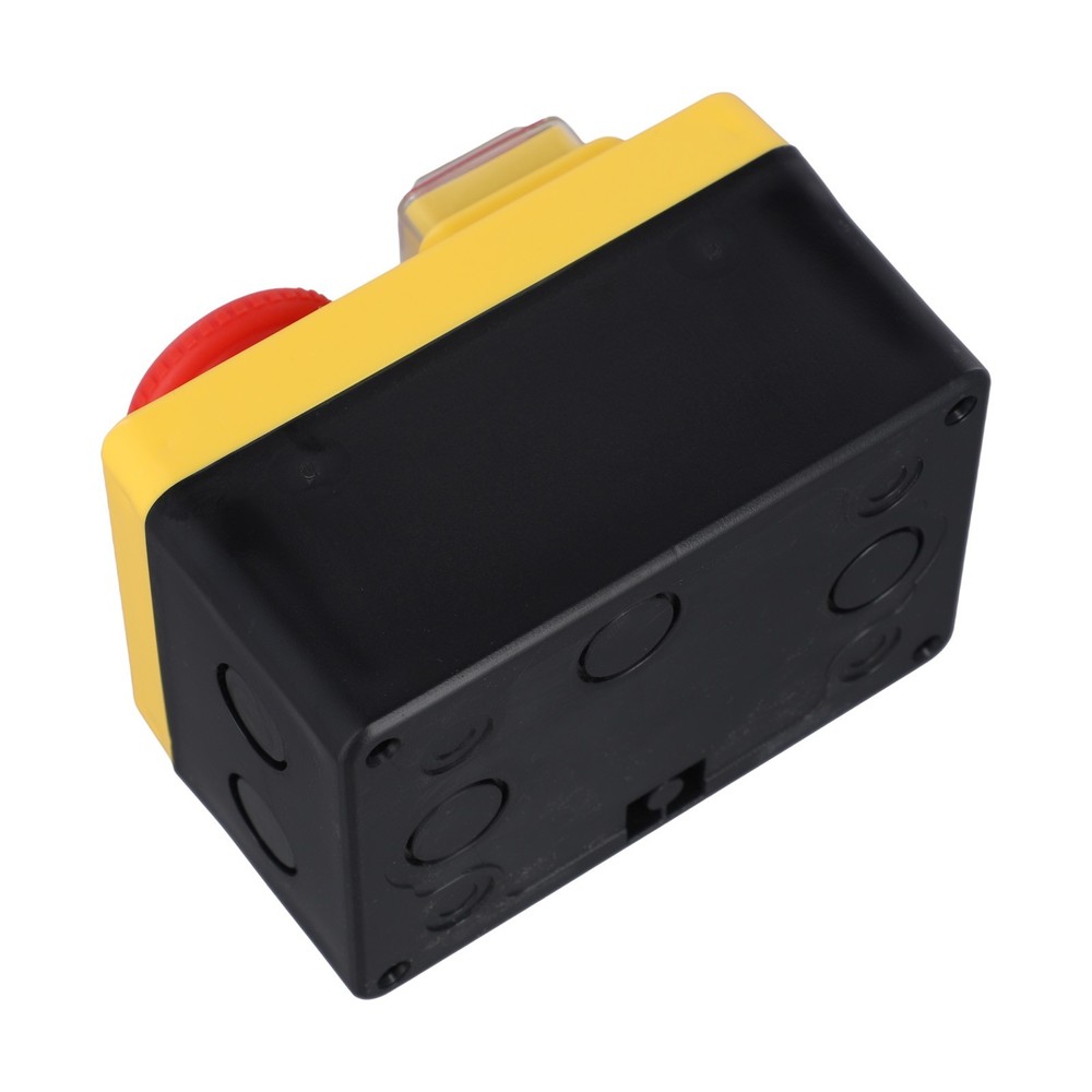 NVR Lockable Pushbutton Switch Suitable for Power Control in Workshops