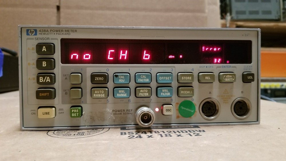 HP 438A Power Meter Unit #1 Tested GOOD!