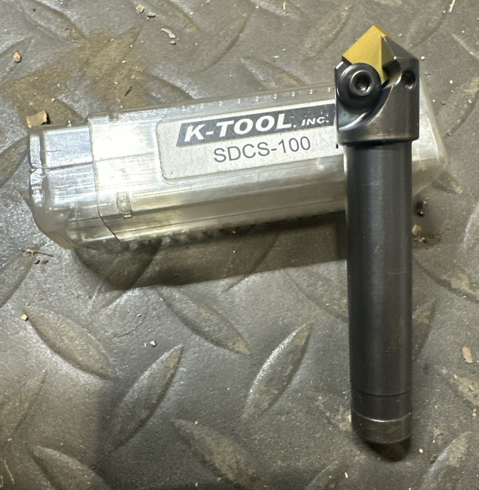 K-Tool Spot Drill SDCS-100 100° 1/2" OD Shank Indexable Carbide Drilling Insert