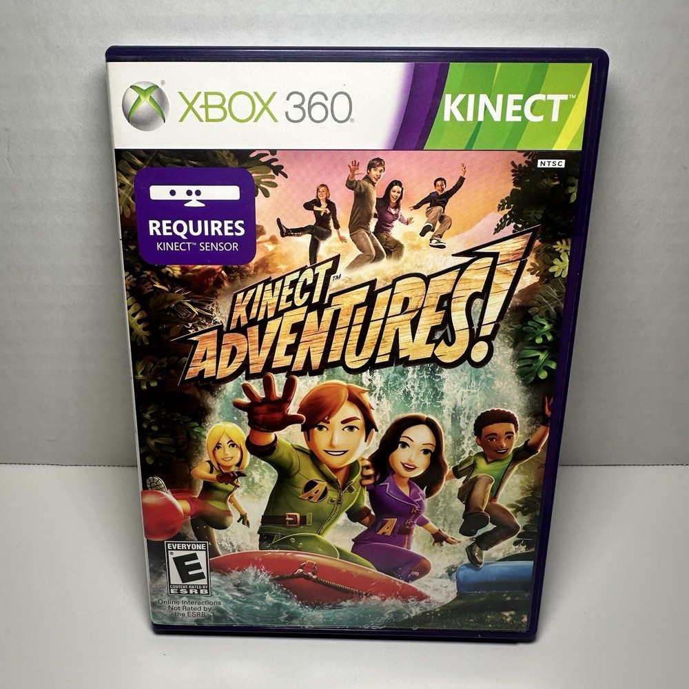 Xbox 360 Kinect Motion Sensor With Kinect Adventures - Tested