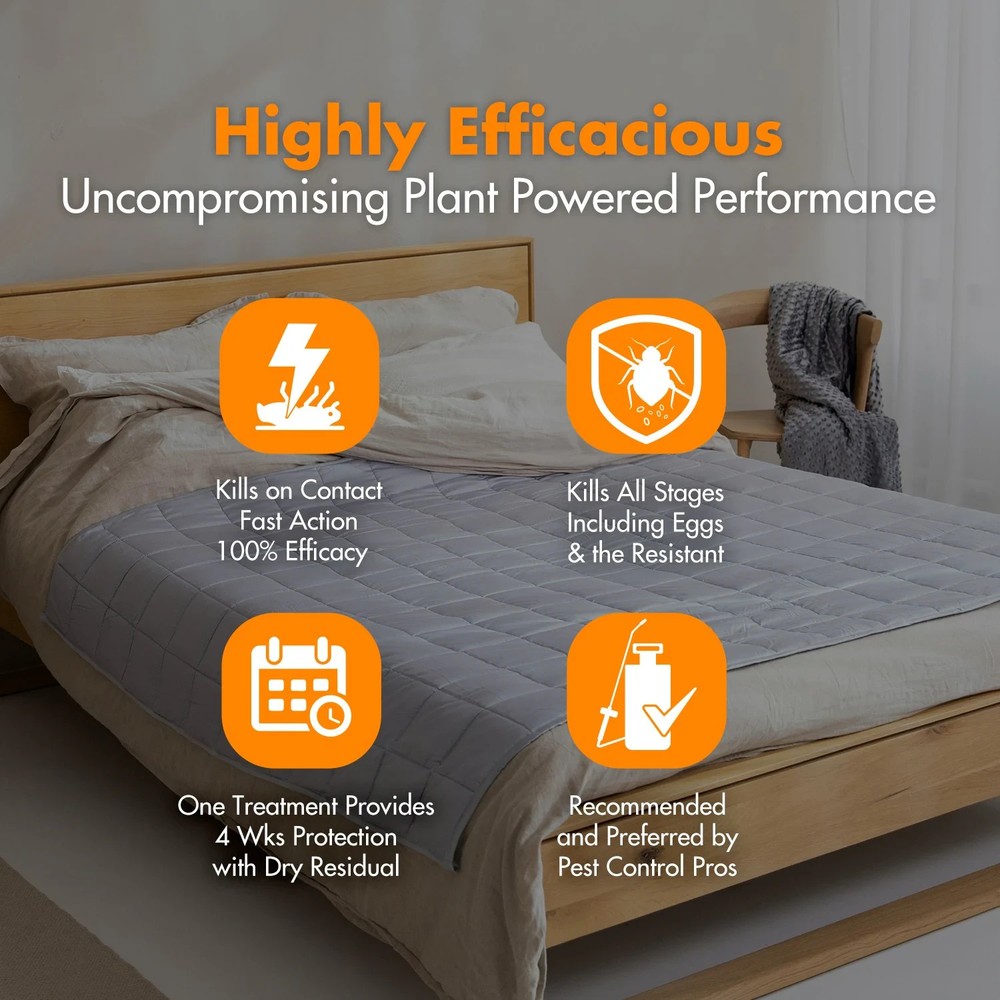 Bed Bug Killer by Ecoraider 16Oz.-100% Efficacy Kills All Stages/Eggs Eco