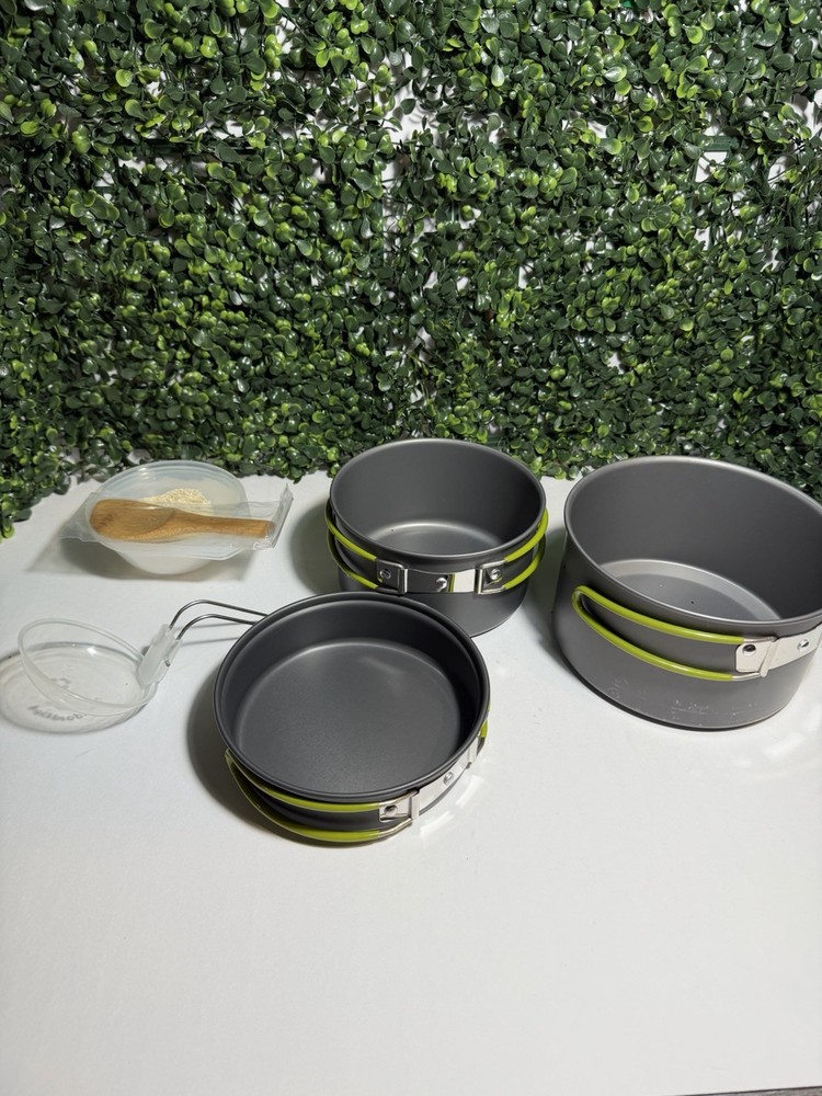 Wealers Camping Cooking Kit With Several Pots