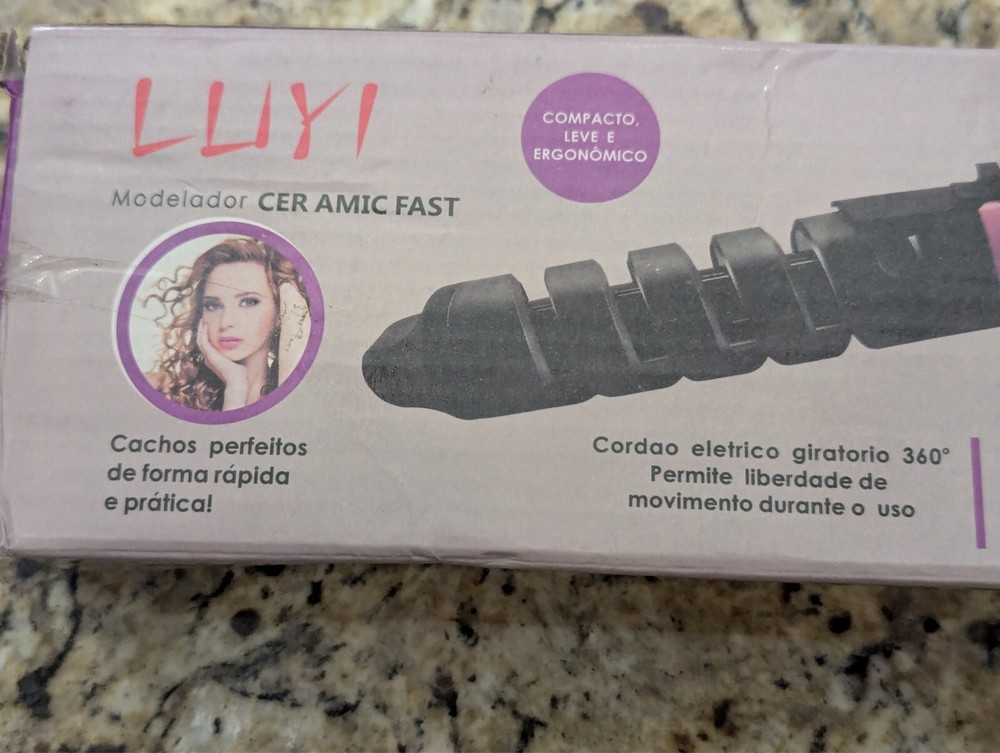 LUYI Cermamic Modelador Curling Iron LY-1011 Blue