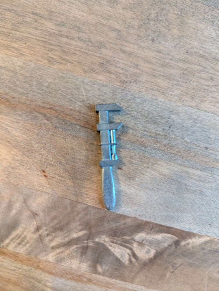 VINTAGE CLUE Weapon - Wrench Token - Replacement Game Piece