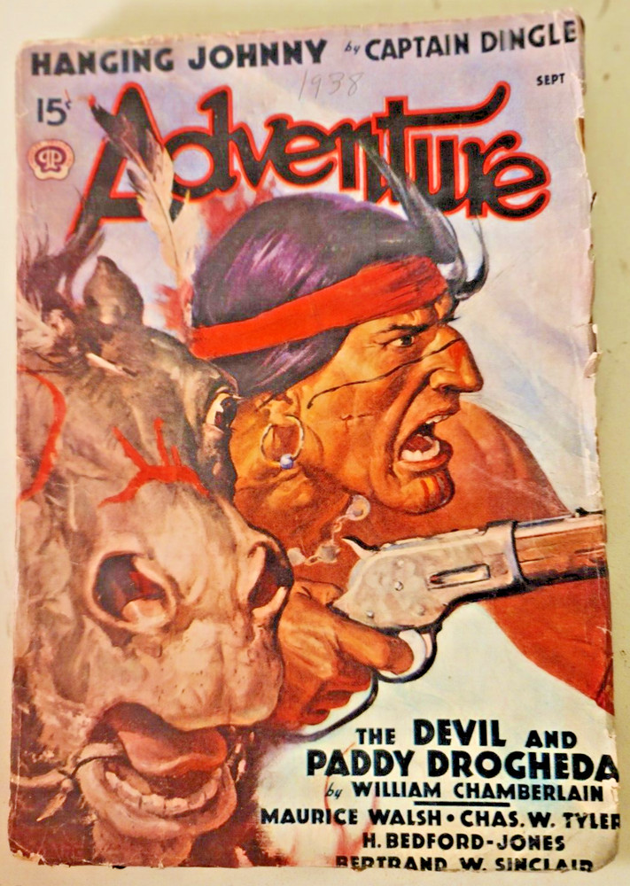 Adventure Magazine Pulp September,  1938