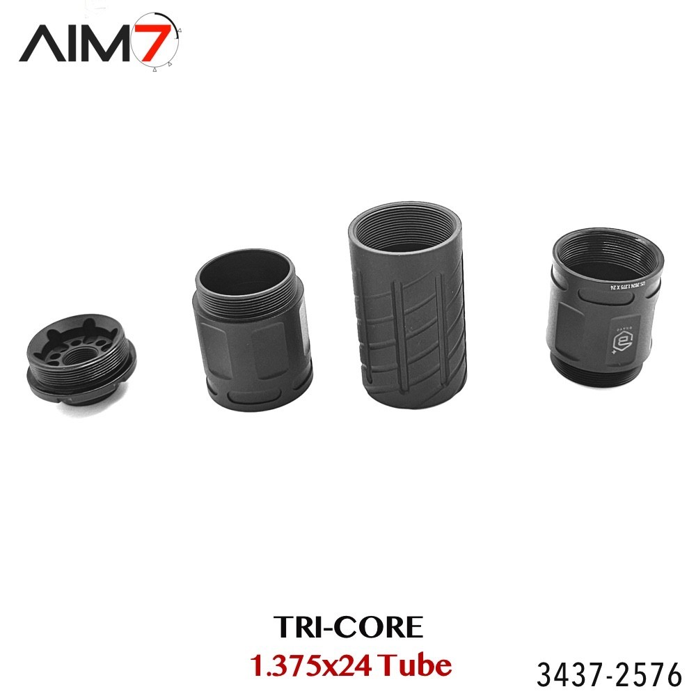 AIM7 TRI-CORE MATRA Light Muzzle Brake Linear Comp 6" 223/308/9mm/30CAL