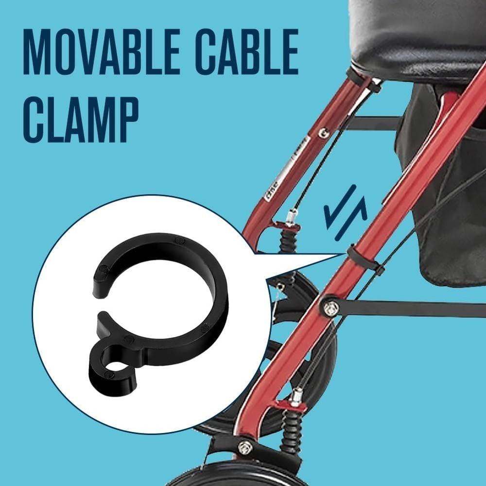 Reliable Brake Handle Assembly for Mobility Walkers - 2 Pack with 41'' Cable