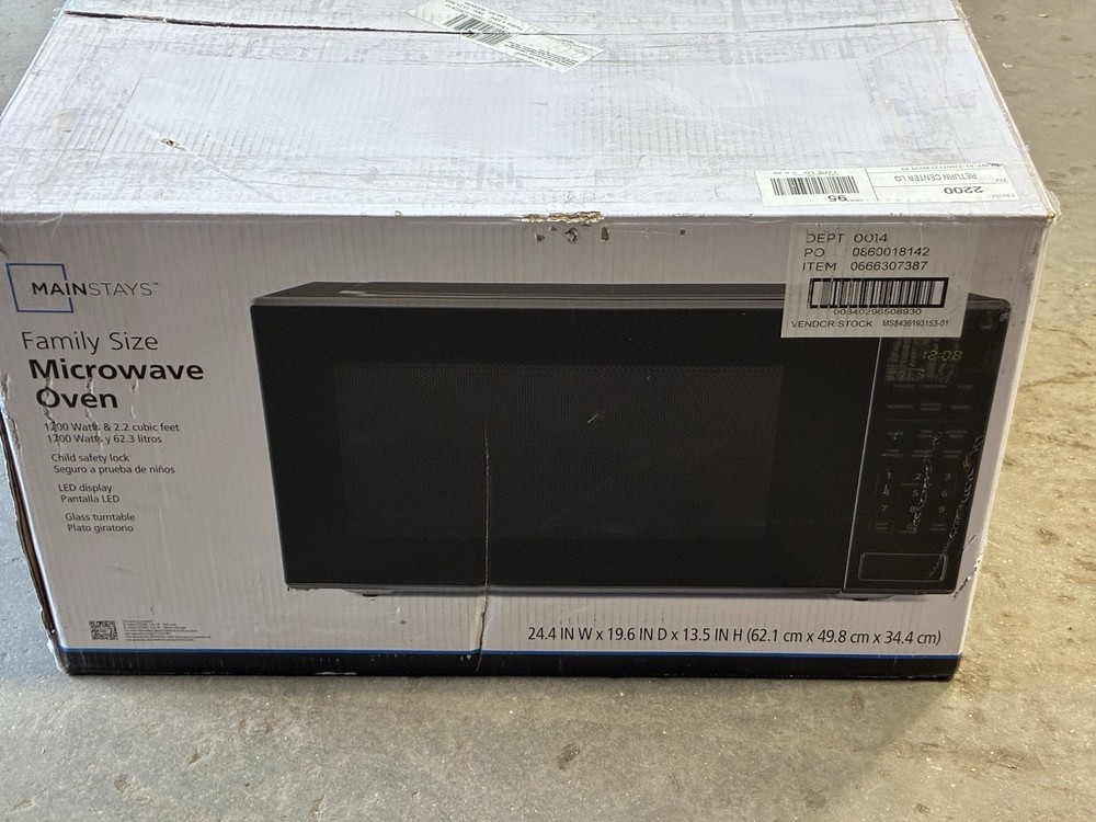 Microwave 1200 Watt Black