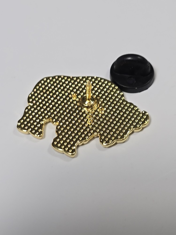 Buffalo - Bison Lapel Pin Brown Colors