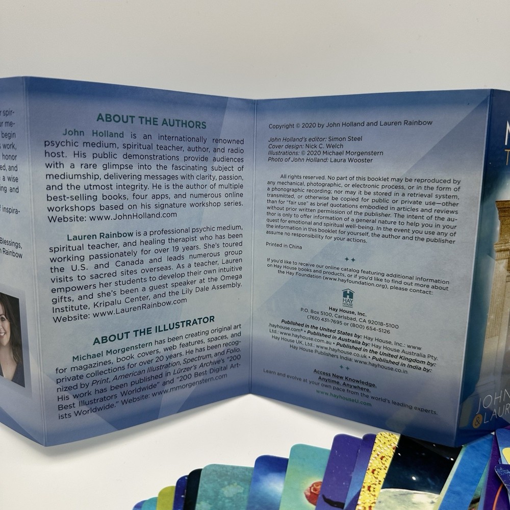Mediumship Training Cards Deck by John Holland & Lauren Rainbow with guidebook