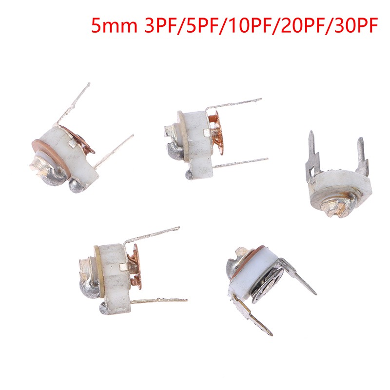 5PCS 5MM Ceramic Trimmer Capacit Trimmer Variable Ceramic Capacitor 3-30PF