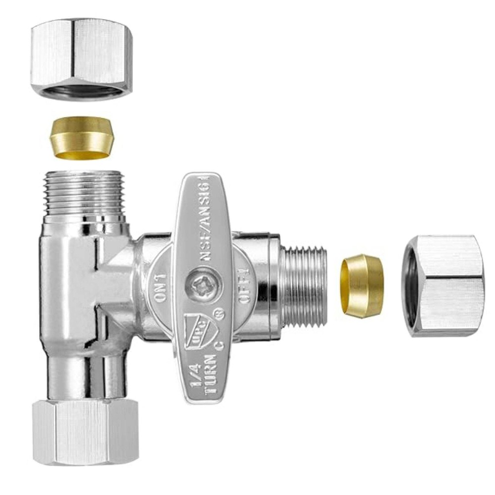 T-Stop Valve Compression Threaded