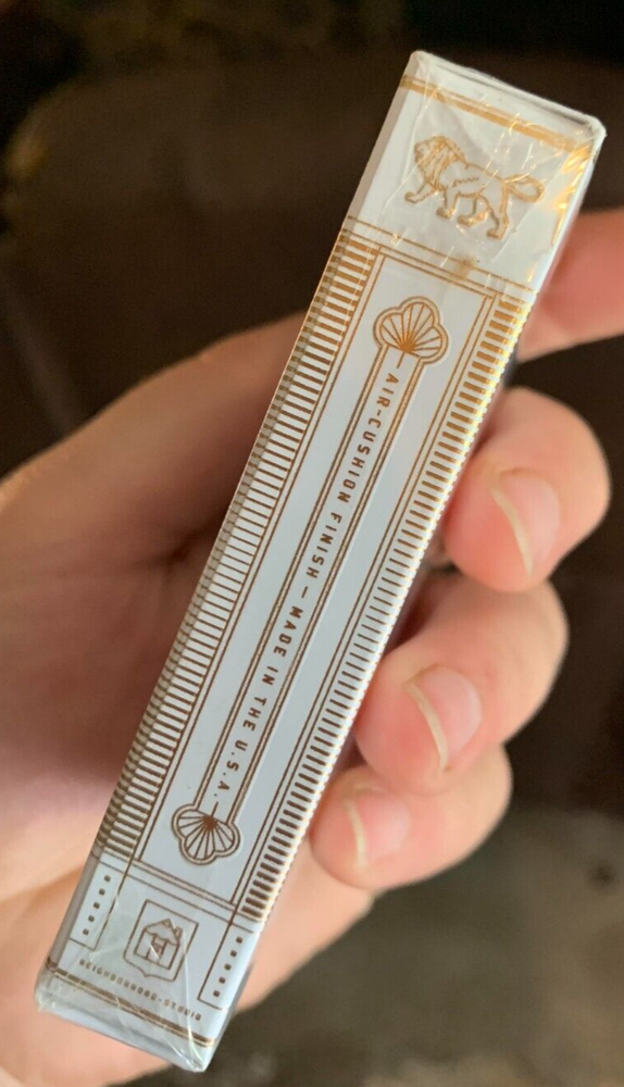 WHITE GOLD Theory11 MONARCH Playing Card Deck