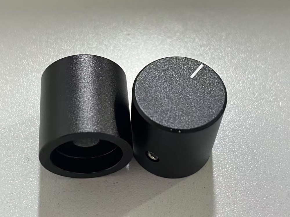 1pcs 24x25 SOLID Aluminum Black CD VOLUME TONE KNOB