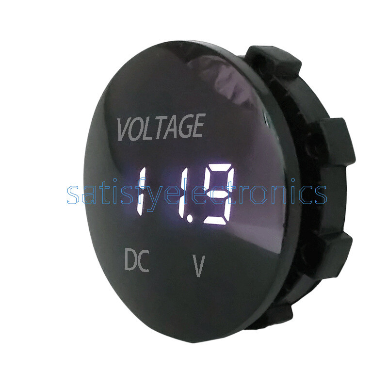 DC 5-48V Waterproof Car Motorcycle LED Panel Digital Volt Voltage Meter Display