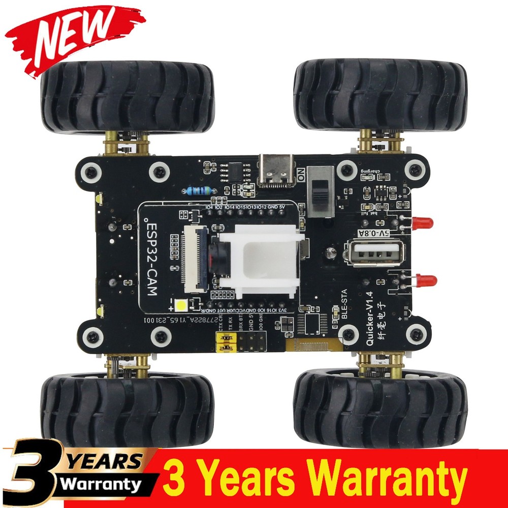 ESP32CAM WiFi Robot Car Kit with Camera Arduino Python Programming RC Smart Car