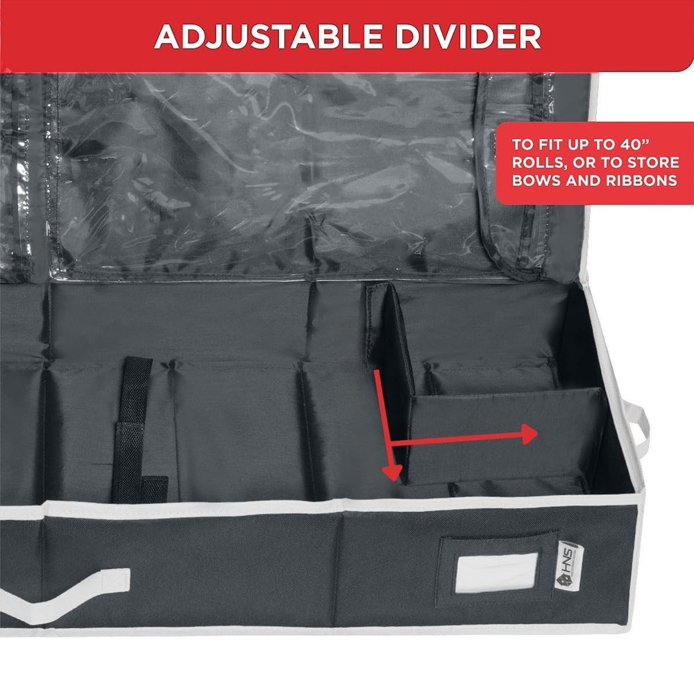 HOLDN' STORAGE Premium Wrapping Storage Container - Durable 600D Tear-Proof, ...