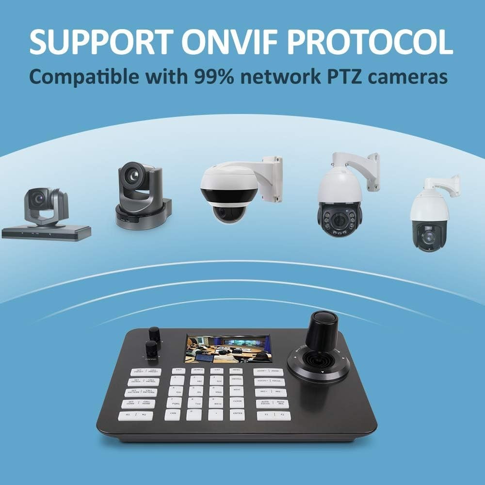 PTZ Controller Camera Controller POE Network 4D Joystick Decoding Keyboard In...