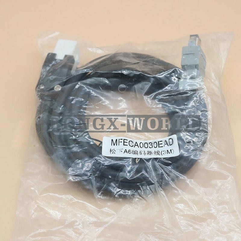1PCS New For Panasonic MFECA0030EAD A6 Servo Motor Encoder Cable 3M