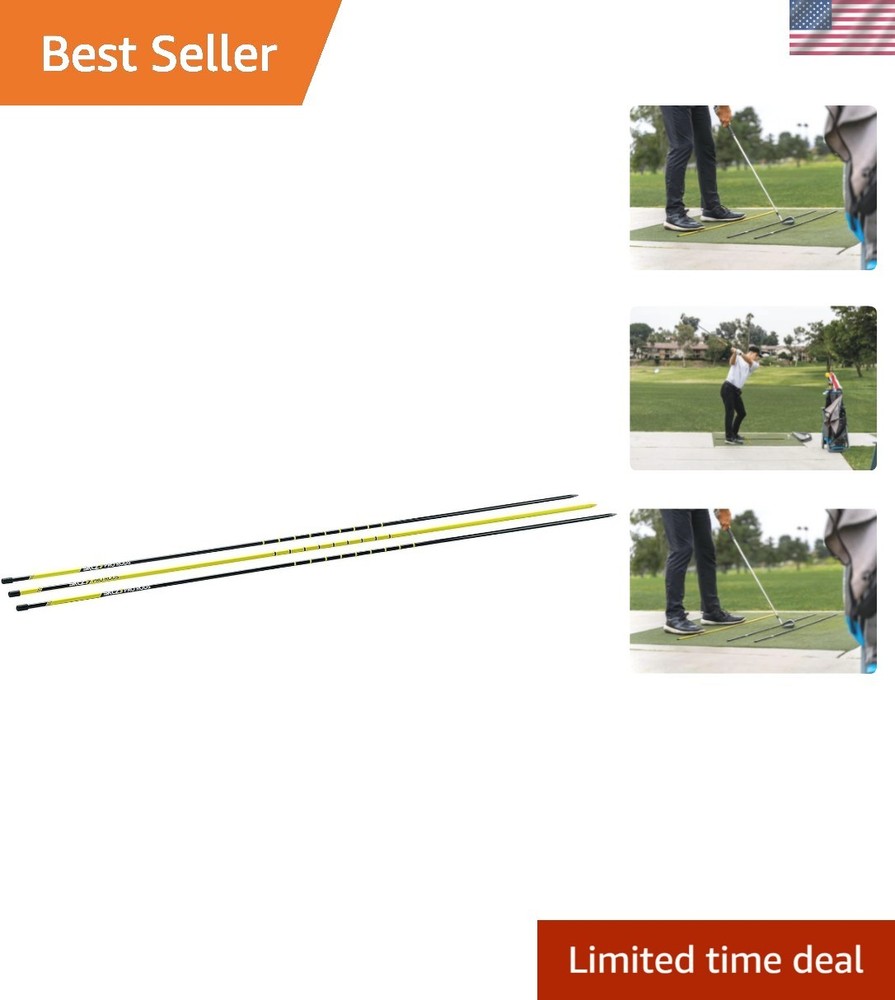 Professional Golf Alignment Sticks - Easy Setup & Safe Training for All Levels