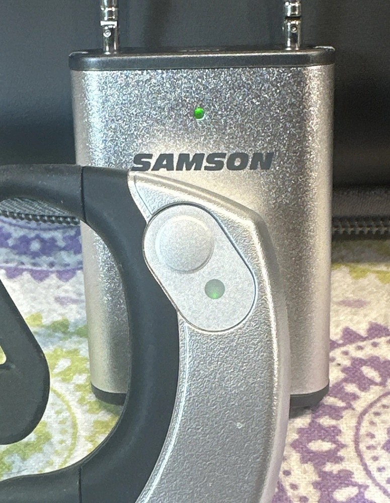 Samson AirLine Micro Wireless Earset Microphone wTransmitter+Receiver AH2/AR2