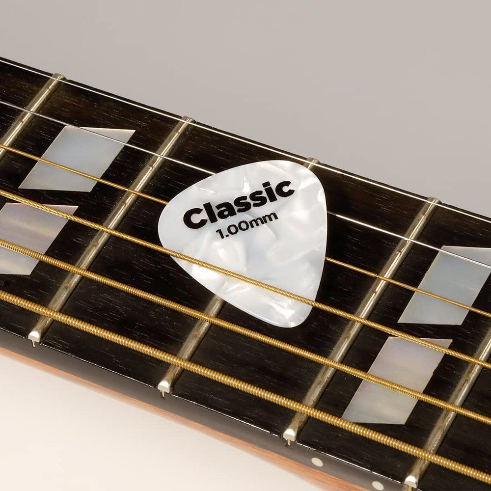 Guitar Picks: Assorted, Medium 0.70mm, 10-Pack - Natural Feel, Warm Tone