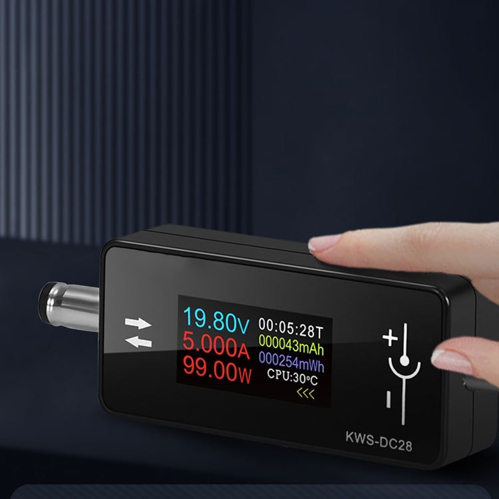 DC5525 Charging Tester with Intelligent Memory Function and Dual Display