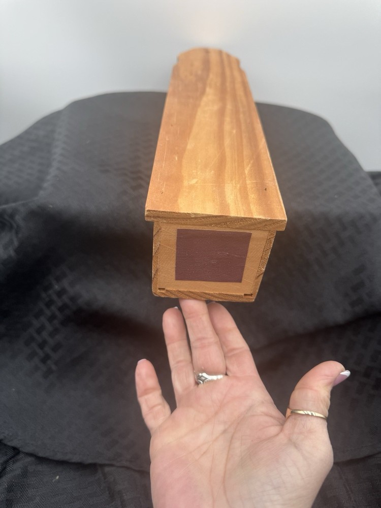 Vintage Wooden Matchstick Holder