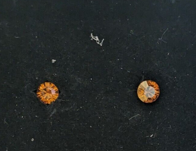 Sterling Silver & orange Gemstone earrings