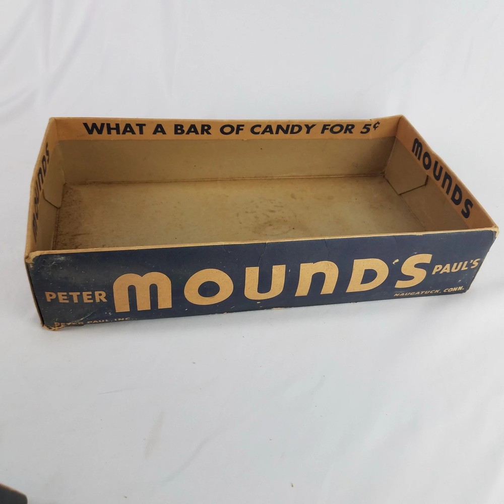 Vintage Peter Paul Mounds Candy Display Box