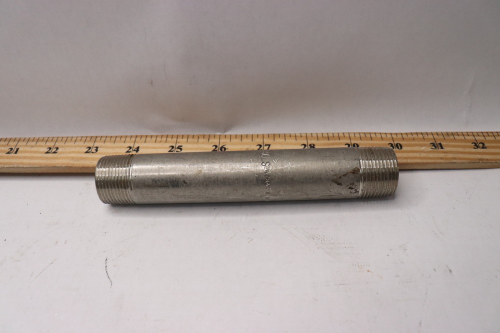 Threaded Pipe Nipple Black Sch 40 3/4" x 6" NPT 5P677