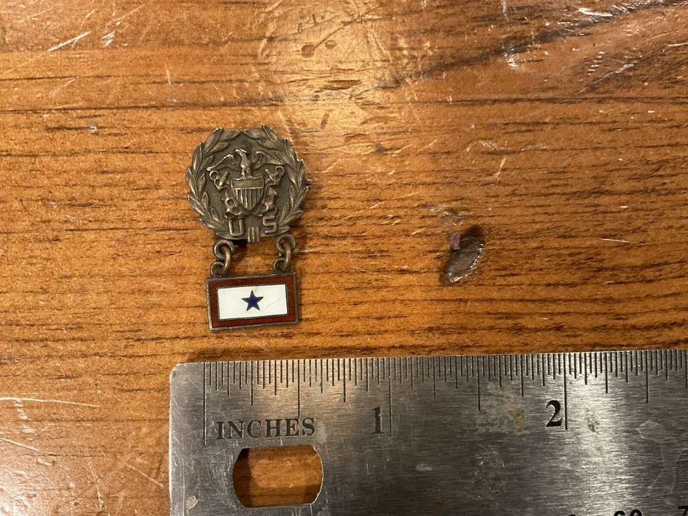 ORIGINAL WWI USN US NAVY SON IN SERVICE PIN