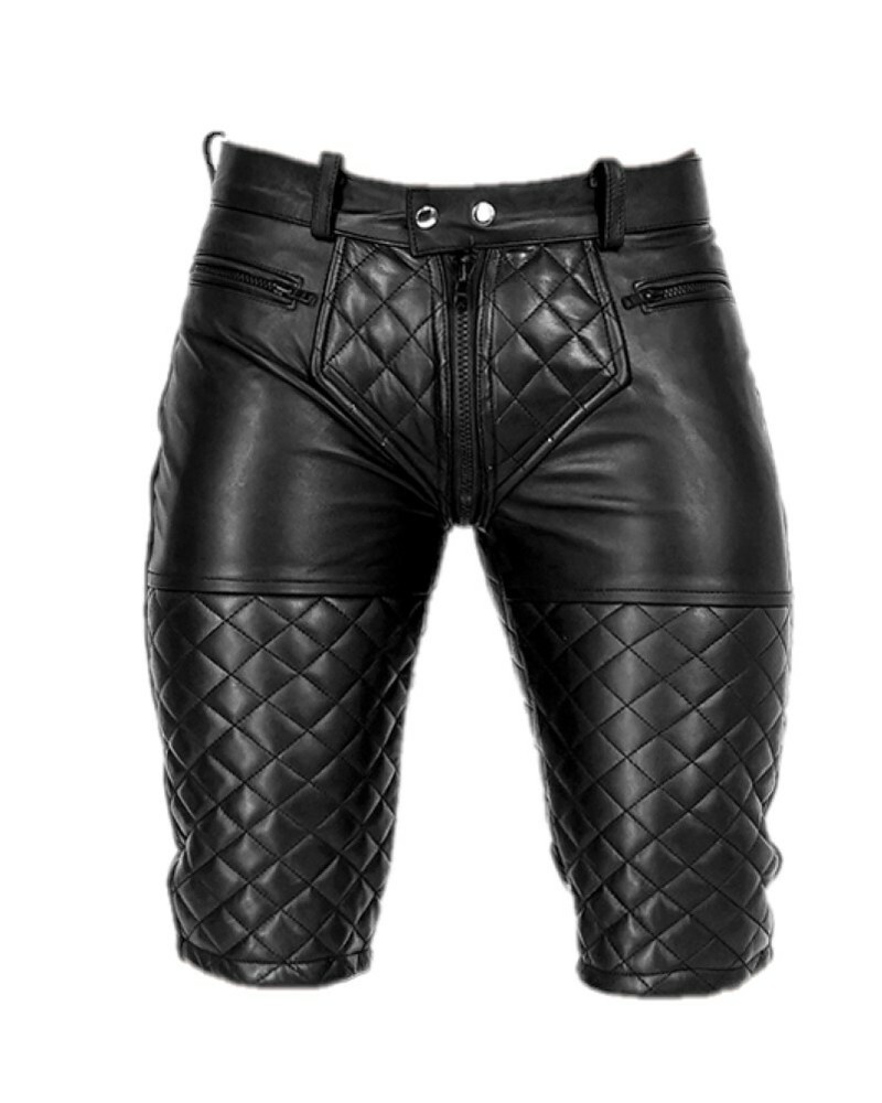 Mens Leather shorts Pure Leather