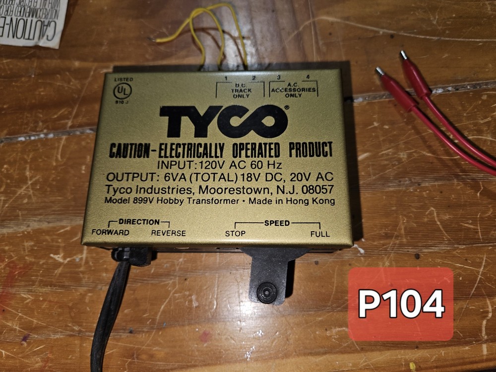TYCO HO GUAGE TRANSFORMER, DC TESTED GOOD