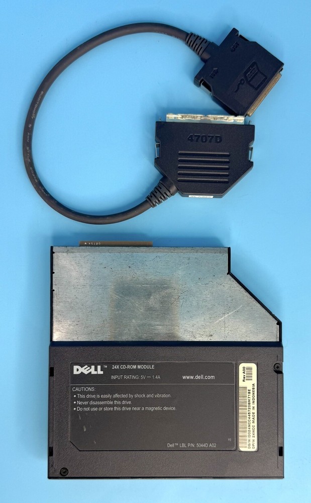 Dell 24X CD-ROM Module 5044D/24NCC & Media Cable 4707D PLEASE READ