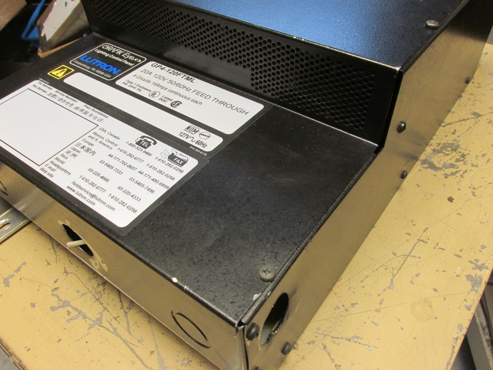 Lutron Graphic Eye Lighting Control Panel Cat# GP4-120FTML .. WHS-2-100