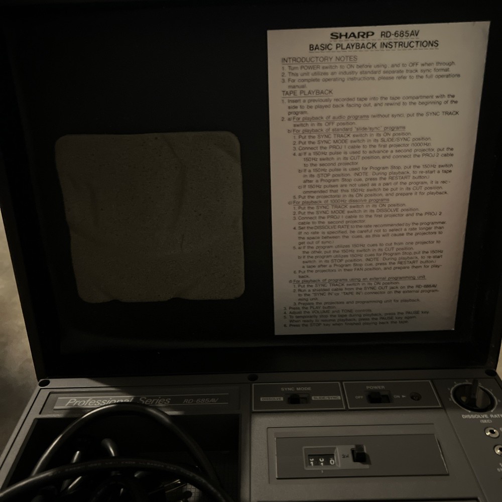 Sharp RD-685AV Professional Series Portable Cassette Recorder