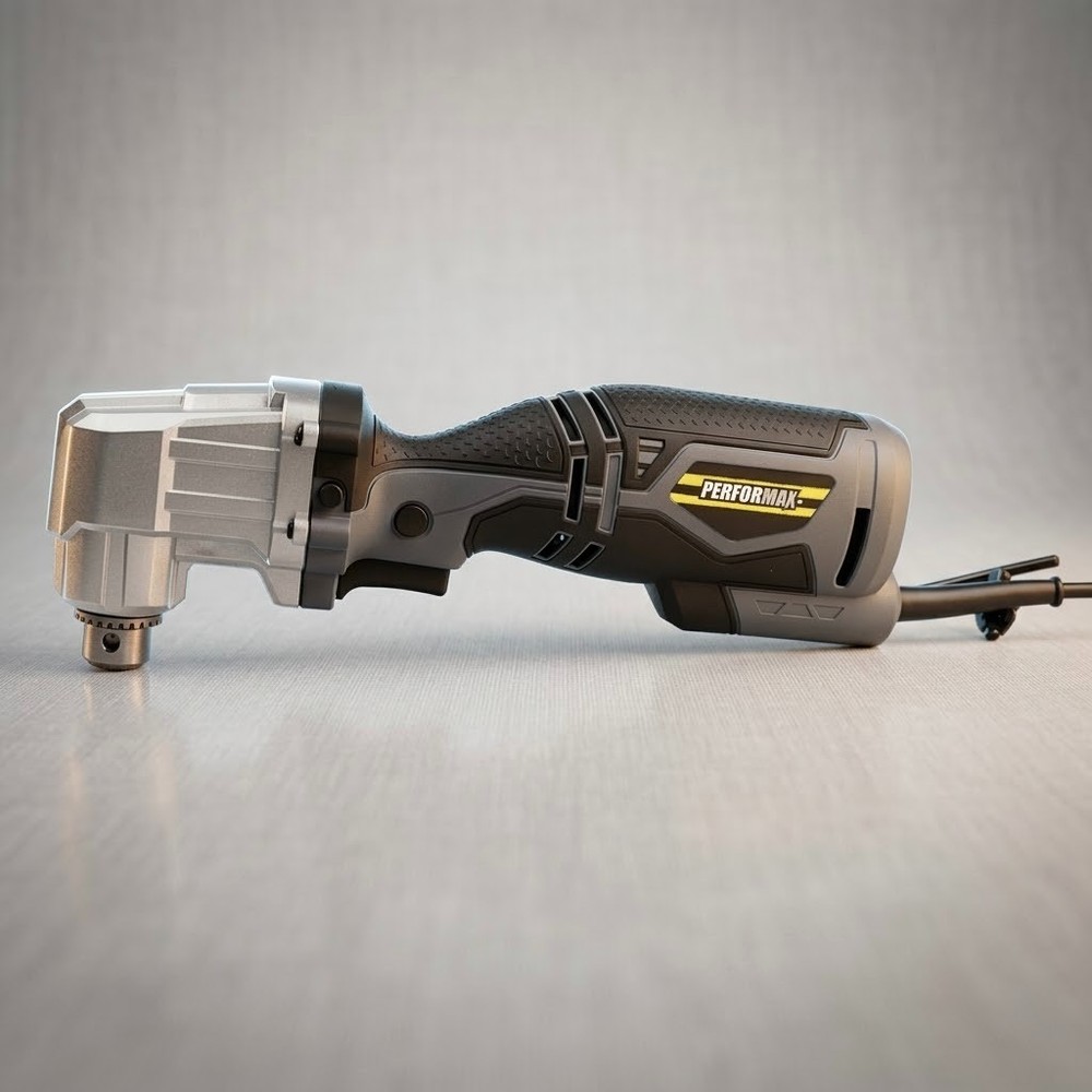 Performax 5-Amp Corded 3/8" Right Angle Drill Driver Compact Variable-Speed
