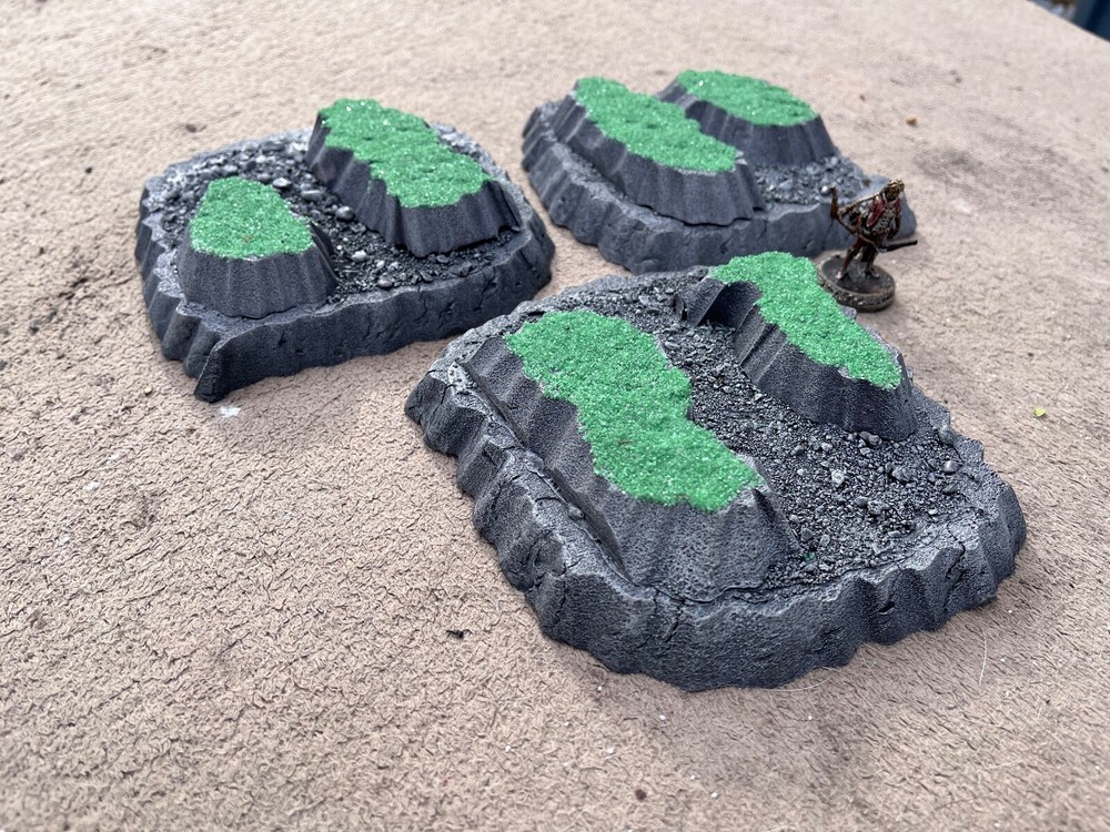 wh40k, three rock formations, Scratch built Terrain