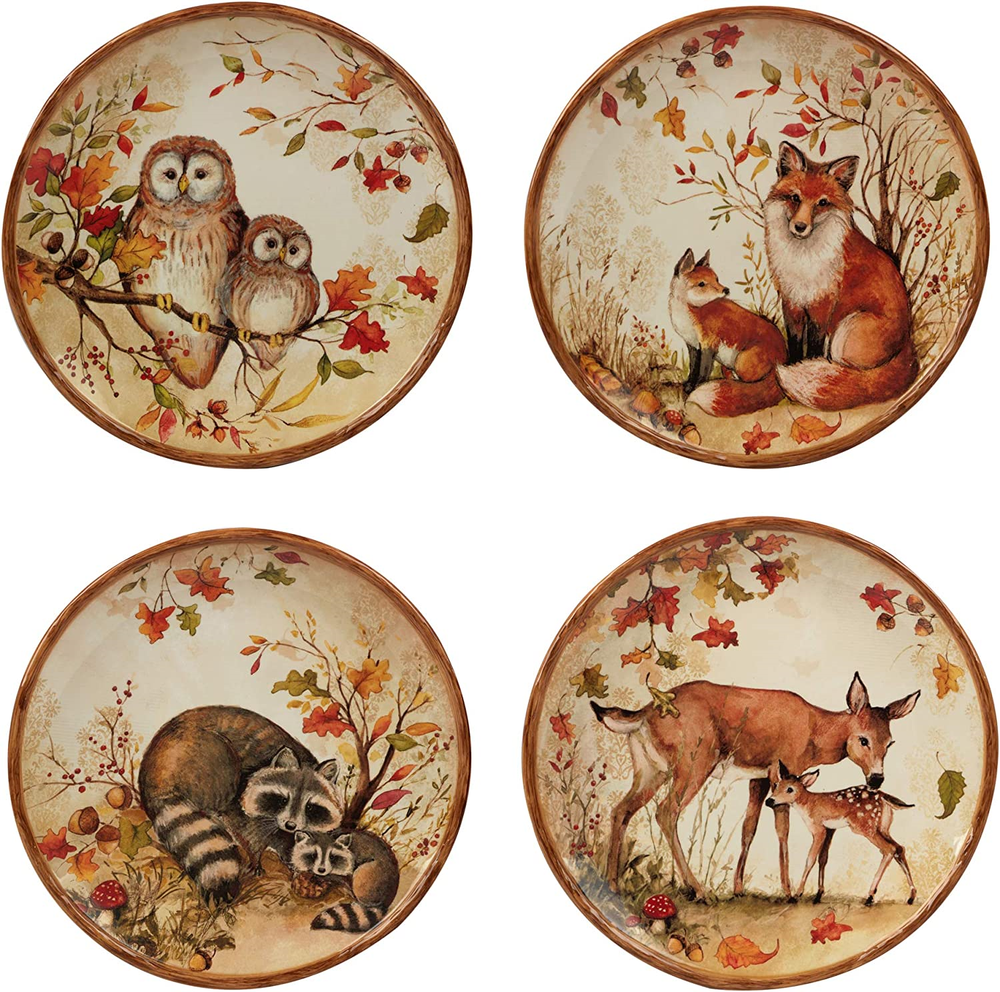 Certified International Pine Forest 16 pc Dinnerware Set Service for 4