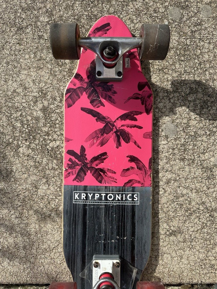 Kryptonics Pink And Black longboard