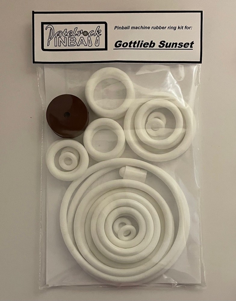 1962 Gottlieb Sunset Pinball Machine Rubber Ring Kit